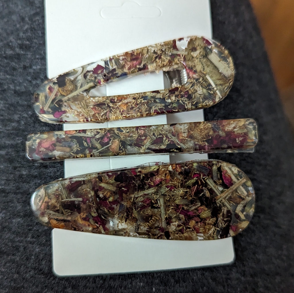 Gypsy Herb Hair Clip Set